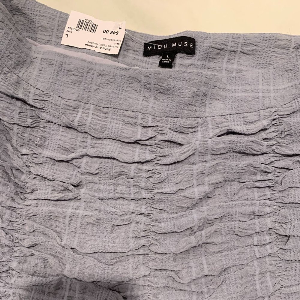 Ruby & Jenna Ruched Mini Skirt